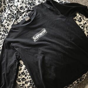 Supreme Black bogo long sleeve